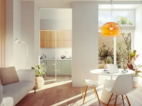 Güneş alan salon ve yemek masası